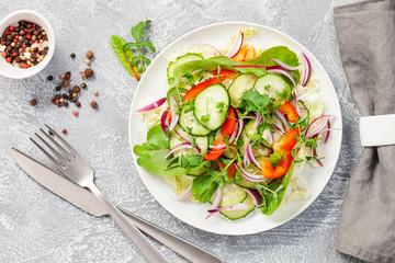 Fresh vegetable salad