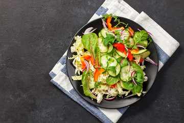 Fresh vegetable salad