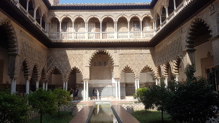 Obraz premium Beautiful landmarks of Sevilla, Spain (Real Alcazar de Sevilla)