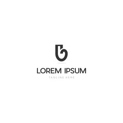 Modern and unique letter B initials logo design, Abstract letter B modern logo icon design concept. 