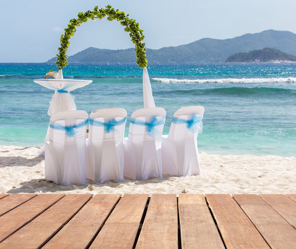 Site Aménagé Pour Célébration De Mariage Aux Seychelles 