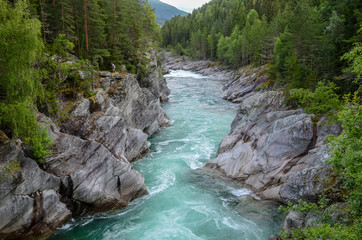 Fototapeta premium Mountain Sjoa river