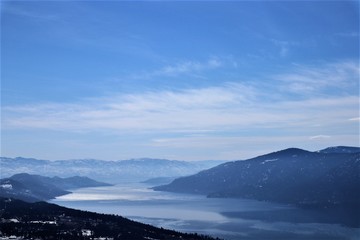 Obraz premium Misty view of the valley