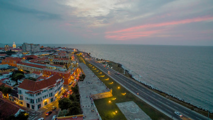 Obraz premium Cartagena colombia aereal view