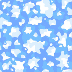 Cow spots. Camouflage seamless pattern. Animal skin, seamless  texture. Vector background for printing on sour milk products.