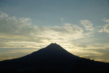 landscape of the sunrise