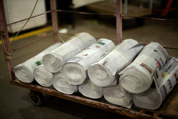 Bundles of Newspapers