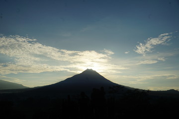 landscape of the sunrise