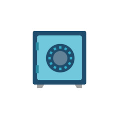 Fototapeta premium Safe Vector Flat Icon