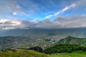 Panoramic Landscape - Kazbegi, Georgia