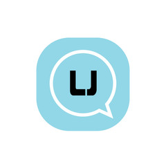 Initial Letter Logo LJ Template Vector Design
