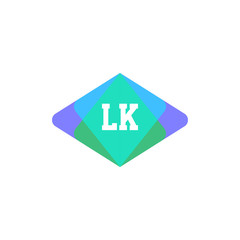 Initial Letter Logo LK Template Vector Design
