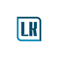 Initial Letter Logo LK Template Vector Design