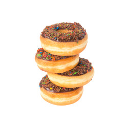 donut or donut with concept on a background.