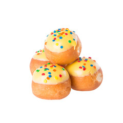 donut or donut with concept on a background.