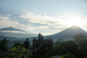 landscape of the sunrise
