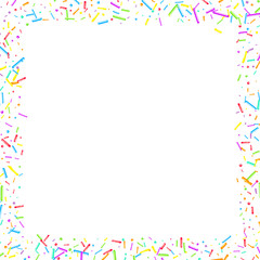 Sprinkles grainy. Cupcake donuts, dessert, party