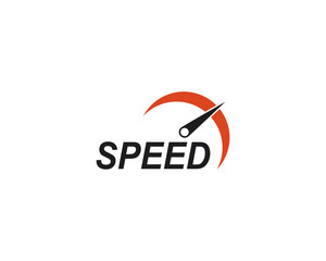 Speed logo faster template vector icon illustration design 