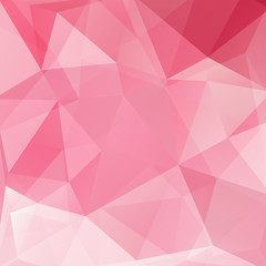 Obraz premium Background of geometric shapes. Pastel pink mosaic pattern. Vector EPS 10. Vector illustration
