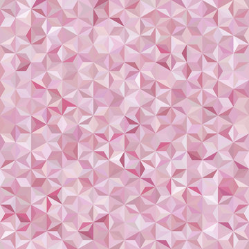 Vector seamless abstract background for design with pastel pink triangles. Vector illustration