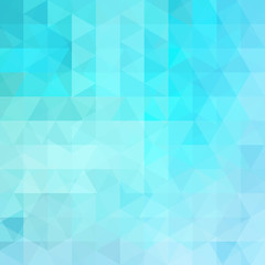 Obraz premium Geometric pattern, triangles vector background in blue tone. Illustration pattern