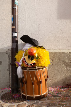 Basel carnival 2019 snare drum and mask