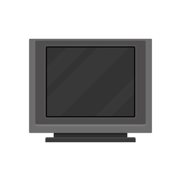 Cartoon TV on white background. Digital technology.