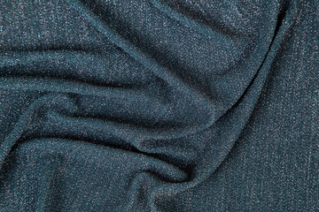 Naklejka premium rainbow lurex fabric - the transition from light green to dark burgundy lined with different folds