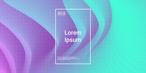 Creative layout flow shapes. Minimal Geometric gradient