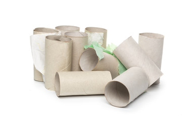  toilet paper on white background