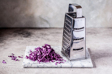 Grating Red Cabbage