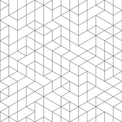 Seamless background for your designs. Modern ornament. Geometric abstract black and white pattern