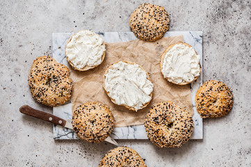 Bagels with Cream Cheese
