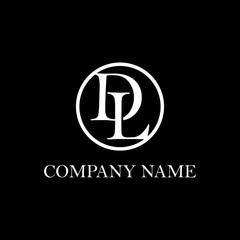 DL initial logo Design, clean vector