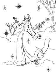 coloring book. princess. puzzles. tales 02