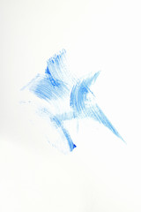 Obraz premium Sample of mascara on white background