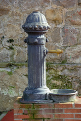 Old drinking water fountain