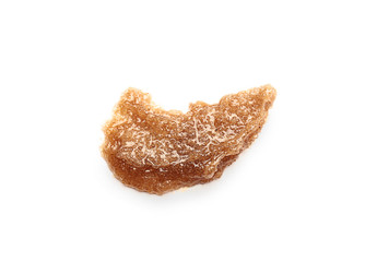 Sample of sugar scrub on white background