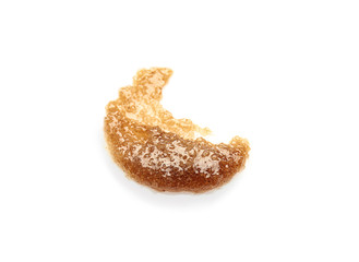 Sample of sugar scrub on white background