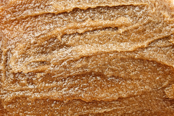 Texture of sugar scrub, closeup