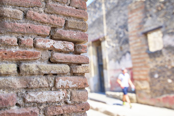 Old stonework on the excavations of the ancient city