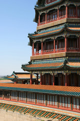 Fototapeta na wymiar In the Summer Palace in Beijing (China)