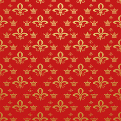 Fototapeta premium Red background Wallpaper in Chinese style for your vector graphics design.