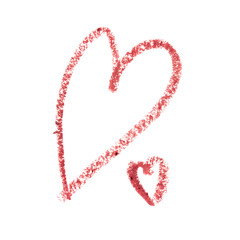 Liner or marker texture set, heart shape