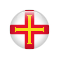 Flag Guernsey button
