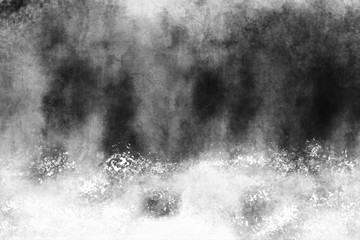 brush stroke grunge texture background, black and white background.