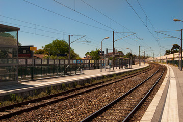 Fototapeta na wymiar railwaystation in france