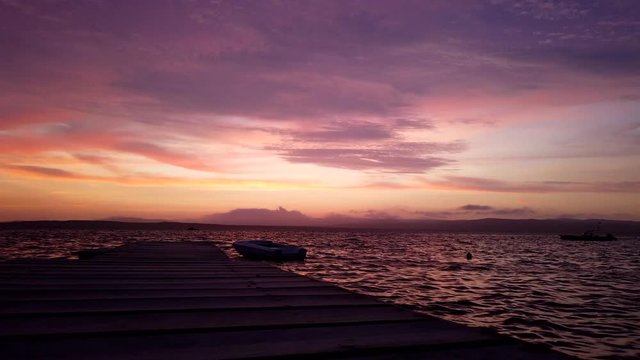 Moving Hyperlapse of the sunset in the Paracas Bay area of Peru.