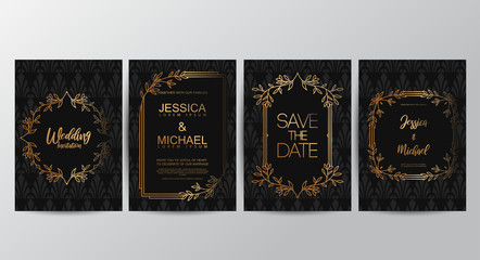 Premium luxury wedding invitation cards