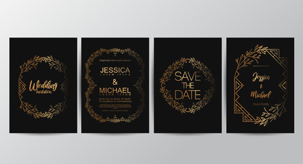 Premium luxury wedding invitation cards